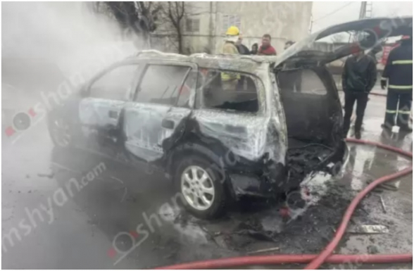 Սայաթ-Նովա գյուղում հրդեհ է բռնկվել կայանված «Opel»-ում